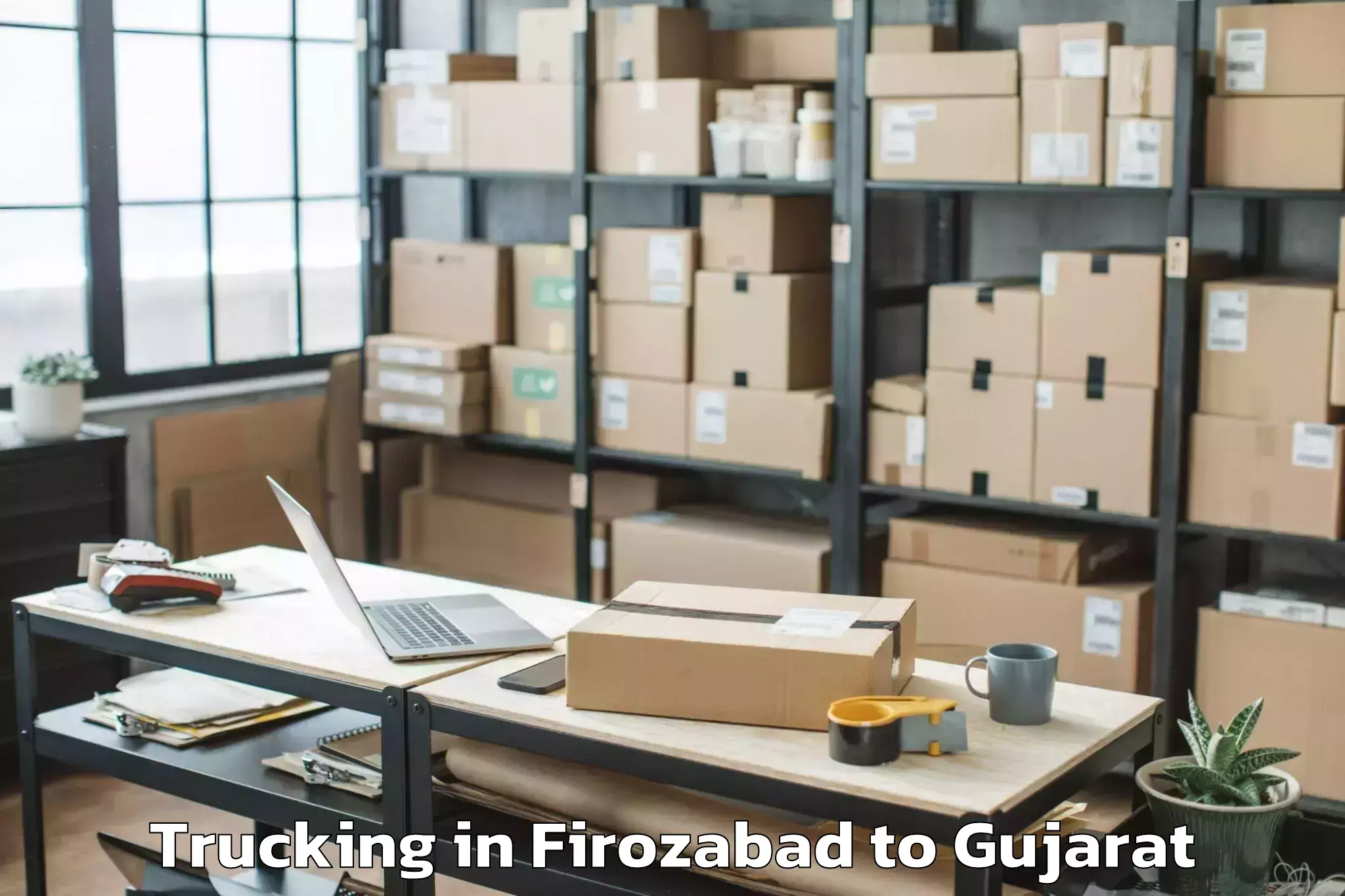 Affordable Firozabad to Anjar Trucking